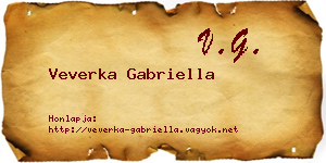 Veverka Gabriella névjegykártya